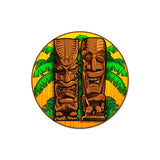 Tikis Round Metal Sign Wall Decor 14 x 14