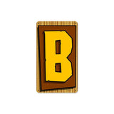 Tiki Letter B Metal Sign Wall Decor 8 x 14