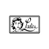 Ladies Metal Sign Wall Decor 8 x 14