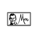 Men Metal Sign Wall Decor 8 x 14