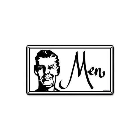 Men Metal Sign Wall Decor 8 x 14