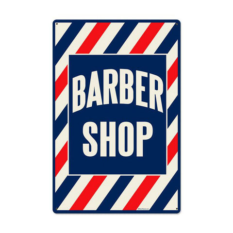 Barber Shop Metal Sign Wall Decor 24 x 16