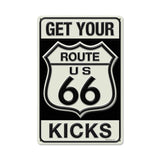 Route 66 Kicks Metal Sign Wall Decor 18 x 12