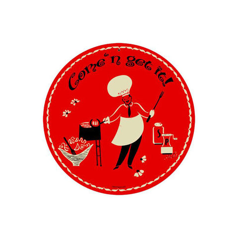Cookout Metal Sign Wall Decor 14 x 14
