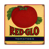 Red Glo Tomatoes Metal Sign Wall Decor 12 x 12