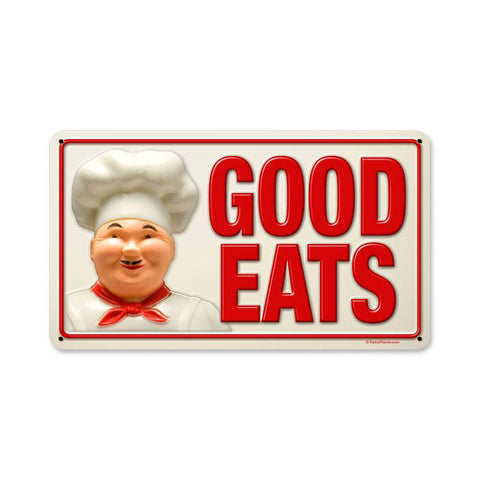 Good Eats Metal Sign Wall Decor 8 x 14