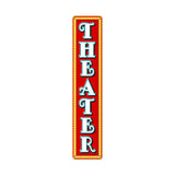 Theater Metal Sign Wall Decor 28 x 6
