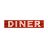 Diner Metal Sign Wall Decor 28 x 6
