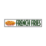 French Fries Metal Sign Wall Decor 28 x 6