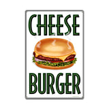 Cheese Burger Metal Sign Wall Decor 16 x 24