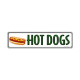 Hot Dogs Metal Sign Wall Decor 20 x 5
