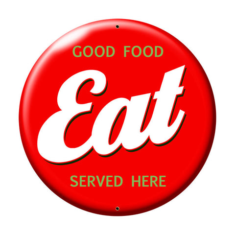 Eat Metal Sign Wall Decor 28 x 28
