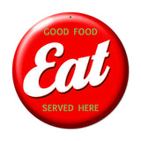 Eat Metal Sign Wall Decor 14 x 14