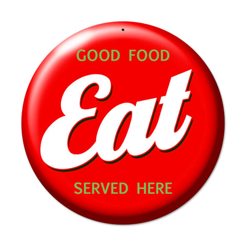 Eat Metal Sign Wall Decor 14 x 14