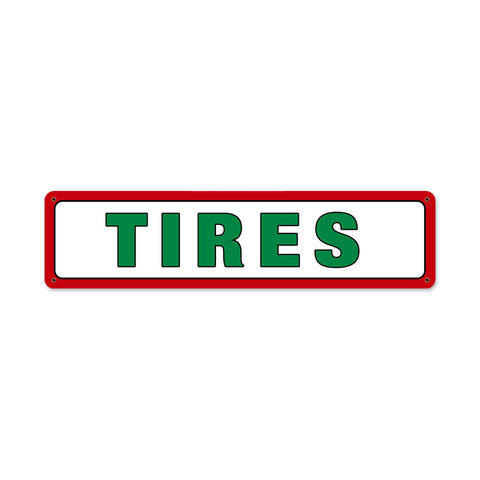 Texaco Tires Metal Sign Wall Decor 20 x 5