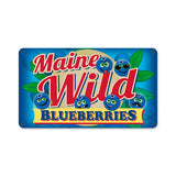 Wild Blueberries Metal Sign Wall Decor 14 x 8