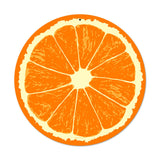 Orange Metal Sign Wall Decor 14 x 14