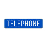 Telephone Metal Sign Wall Decor 20 x 5