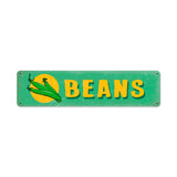 Beans Metal Sign Wall Decor 20 x 5