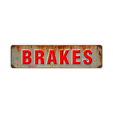Brakes Metal Sign Wall Decor 20 x 5