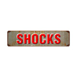 Shocks Metal Sign Wall Decor 20 x 5