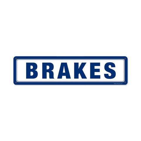 Brakes Metal Sign Wall Decor 20 x 5