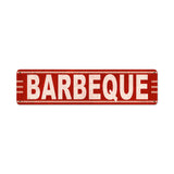 Barbeque Metal Sign Wall Decor 20 x 5