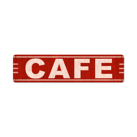 Cafe Metal Sign Wall Decor 20 x 5