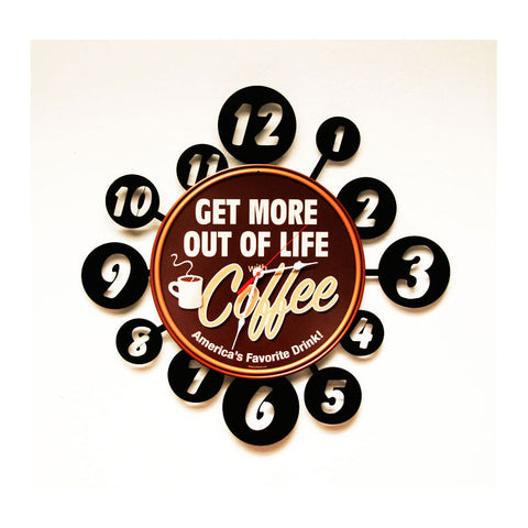 Coffee Life Metal Sign Wall Decor 24 x 24