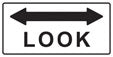RR-103 LOOK RR-103LOOK that says it all! Metal Sign