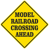 RR-106 MODEL RAILROAD CROSSING AHEAD
