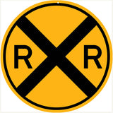 Railroad Xing Sign 18x18 Round