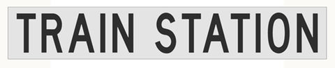RR-30 Train Station Railroad Metal Sign
