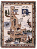 State Of Idaho Tapestry Throw