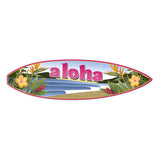 Aloha Waves Metal Sign Wall Decor 6 x 22