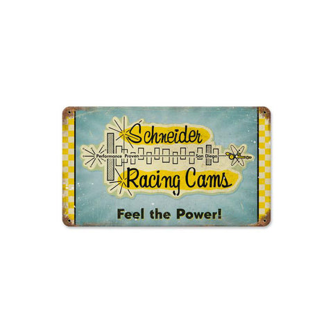 Schneider Horsepower Metal Sign Wall Decor 14 x 8