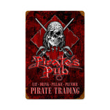 Pirates Pub Metal Sign Wall Decor 12 x 18