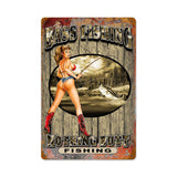 Nothing Butt Fishing Metal Sign Wall Decor 12 x 18
