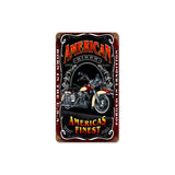 American Biker Metal Sign Wall Decor 8 x 14