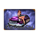 Old School Merc Metal Sign Wall Decor 12 x 18
