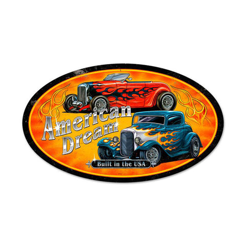 American Dream Metal Sign Wall Decor 24 x 14