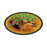 Leopard Lounge Metal Sign Wall Decor 24 x 14