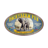 Pachyderm Pub Metal Sign Wall Decor 24 x 14