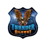 Thunder Highway Metal Sign Wall Decor 15 x 15