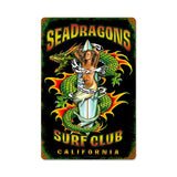 Sea Dragon Metal Sign Wall Decor 12 x 18