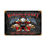 Wicked Sweet Metal Sign Wall Decor 12 x 18