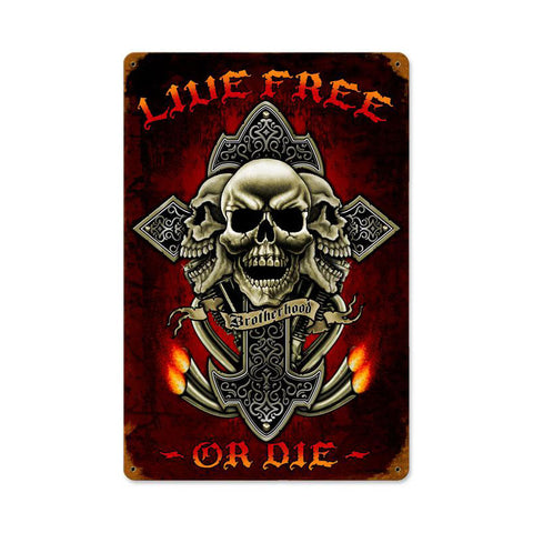 Brohterhood Metal Sign Wall Decor 12 x 18