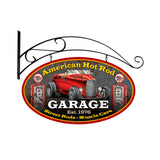 American Hot Rod Metal Sign Wall Decor 24 x 24