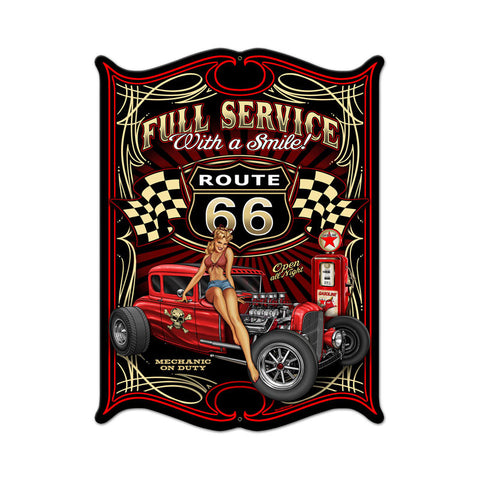 Full Service Metal Sign Wall Decor 14 x 19