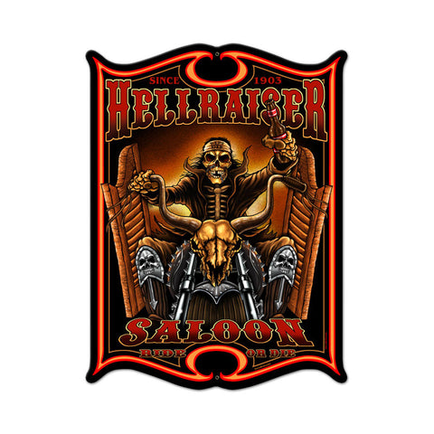 Hellraiser Metal Sign Wall Decor 14 x 19